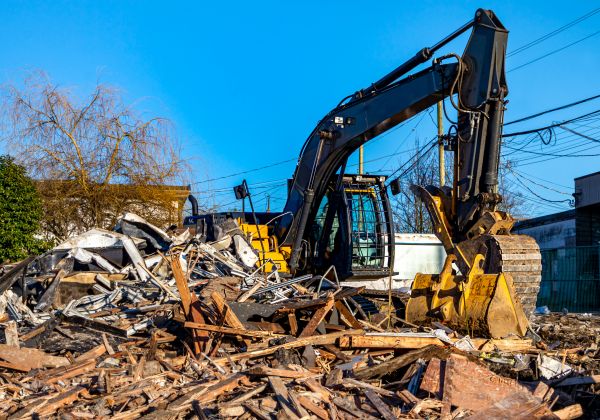 Clears space for new construction